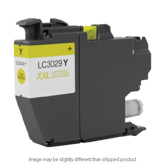 Compatible Brother LC3029 Super High Yield Yellow Ink, 1,500 pages, OEM LC3029Y (ITC RPLBRLC3029Y)