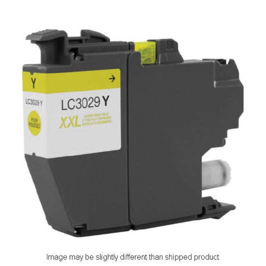 Compatible Brother LC3029 Super High Yield Yellow Ink, 1,500 pages, OEM LC3029Y (ITC RPLBRLC3029Y)
