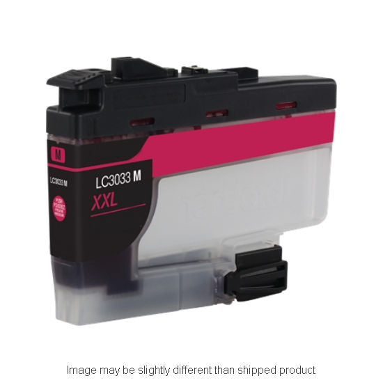 Compatible Brother LC3033 Super High Yield Magenta Ink, 1,500 pages, OEM LC3033MS (ITC RPLBRLC3033M)