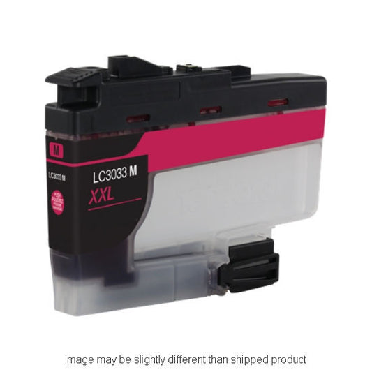 Compatible Brother LC3033 Super High Yield Magenta Ink, 1,500 pages, OEM LC3033MS (ITC RPLBRLC3033M)