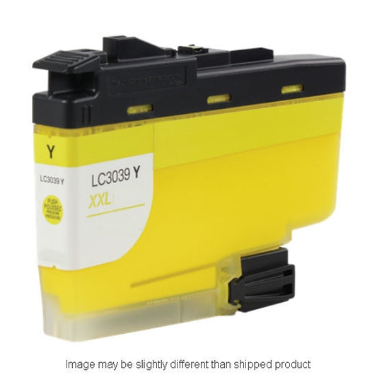 Compatible Brother LC3039 Ultra High Yield Yellow Ink, 5,000 pages, OEM LC3039Y (ITC RPLBRLC3039Y)