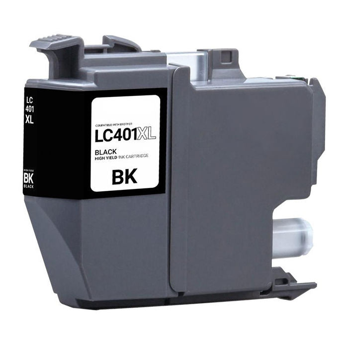 Compatible Brother LC401XL High Yield Black Ink, 500 pages, OEM LC401XLBK (ITC RPLBRLC401XLBK)