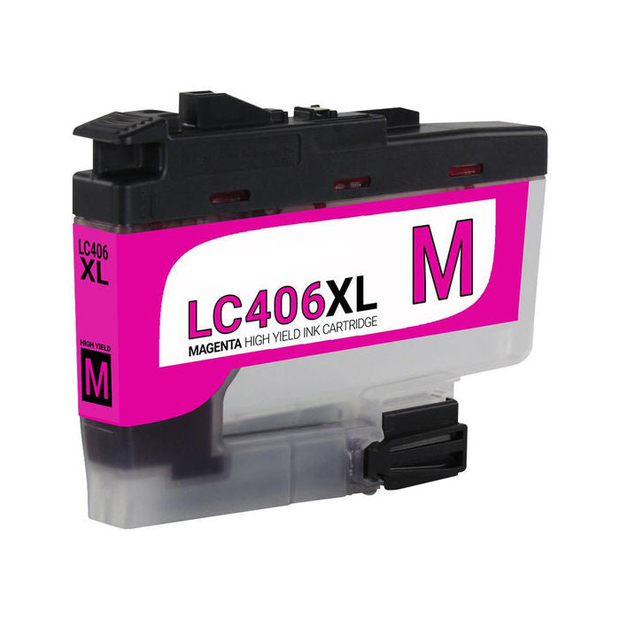 Compatible Brother LC406XL High Yield Magenta Ink, 5,000 pages, OEM LC406XLM (ITC RPLBRLC406XLM)