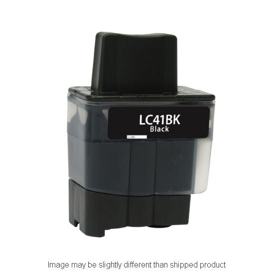 Compatible Brother LC41 Standard Yield Black Ink, 500 pages, OEM LC41BK (ITC RPLBRLC41BK)
