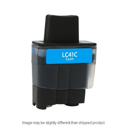 Compatible Brother LC41 Standard Yield Cyan Ink, 400 pages, OEM LC41C (ITC RPLBRLC41C)
