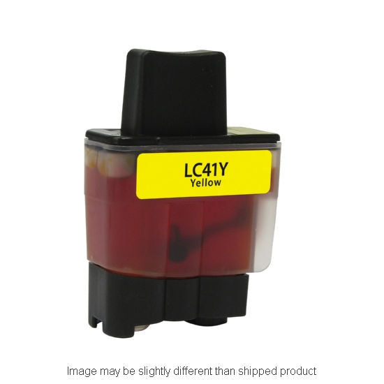 Compatible Brother LC41 Standard Yield Yellow Ink, 400 pages, OEM LC41Y (ITC RPLBRLC41Y)