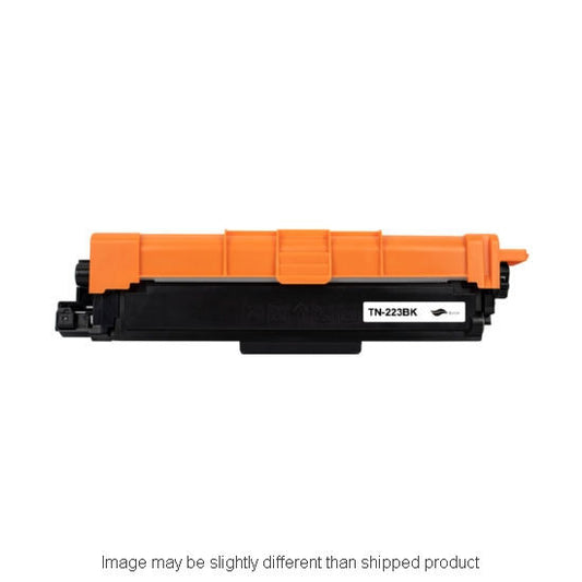 Compatible Brother TN223 Standard Yield Black Toner, 1,400 pages, OEM TN223BK (ITC RPLBRTN223BK)