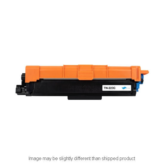 Compatible Brother TN223 Standard Yield Cyan Toner, 1,300 pages, OEM TN223C (ITC RPLBRTN223C)