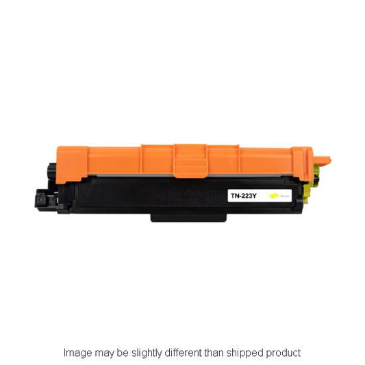 Compatible Brother TN223 Standard Yield Yellow Toner, 1,300 pages, OEM TN223Y (ITC RPLBRTN223Y)