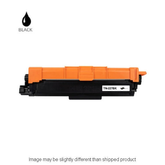 Remanufactured Brother TN227 High Yield Black Toner, 3,000 pages, OEM TN227BK (ITC RPLBRTN227BKR)