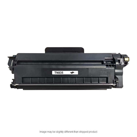 Compatible Brother TN835 Super High Yield Black Toner, 5,000 pages (ITC RPLBRTN835)