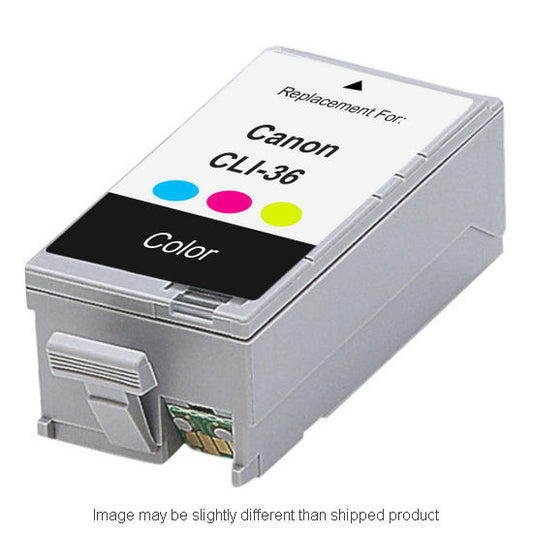 Compatible Canon 1511B002 CLI36 Standard Yield TRI-COLOR Ink, 250 pages (ITC RPLCN1511B002)
