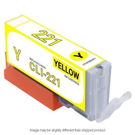 Compatible Canon 2949B001 CLI221 Standard Yield Yellow Ink, 203 pages (ITC RPLCN2949B001)