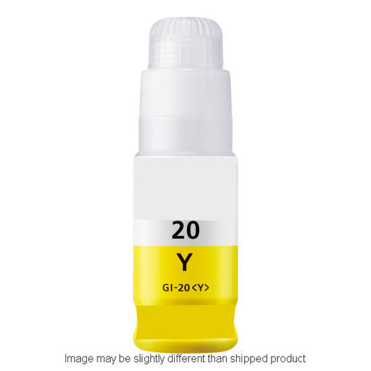 Compatible Canon 3396C001 GI20 High Yield Yellow Ink, 7,700 pages (ITC RPLCN3396C001)