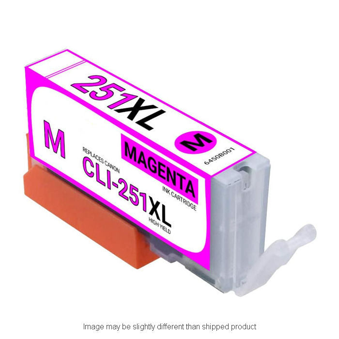 Compatible Canon 6450B001 CLI251XL High Yield Magenta Ink, 660 pages (ITC RPLCN6450B001)