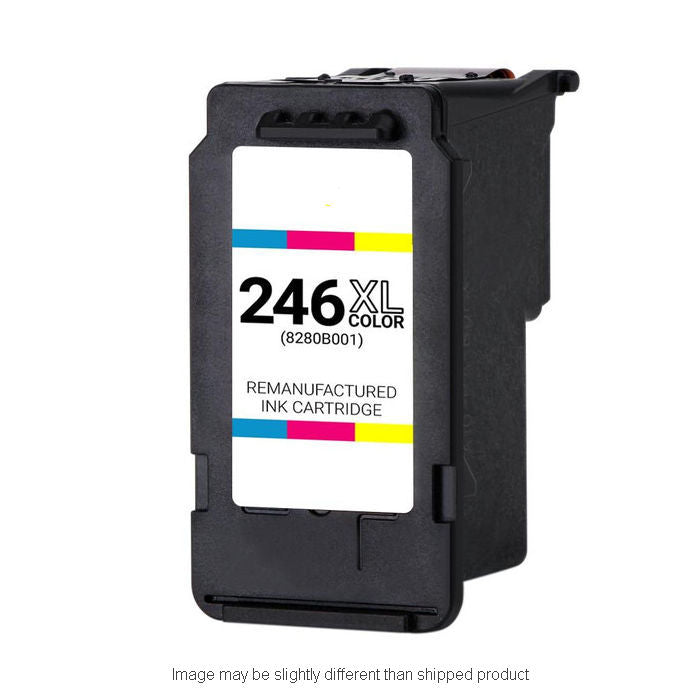 Remanufactured Canon 8280B001 CL246XL High Yield Color Ink, 300 pages (ITC RPLCN8280B001R)