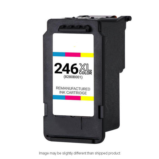 Remanufactured Canon 8280B001 CL246XL High Yield Color Ink, 300 pages (ITC RPLCN8280B001R)