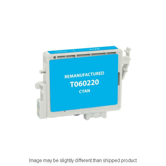 Remanufactured Epson T060220-S Standard Yield Cyan Ink, 600 pages (ITC RPLEPT060220R)