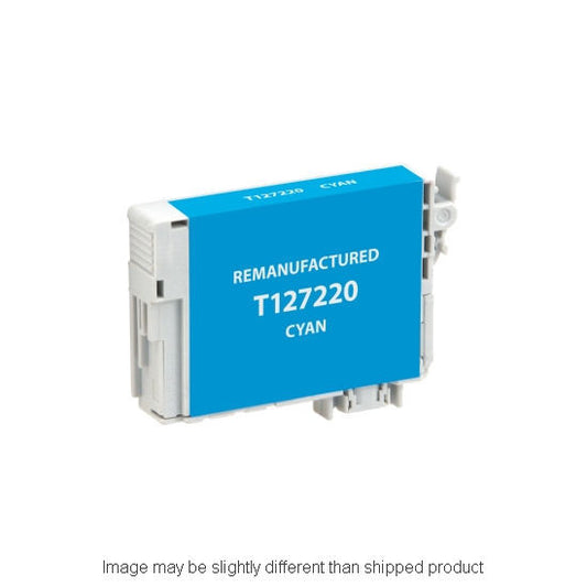 Remanufactured Epson T127220 Extra High Yield Cyan Ink, 755 pages, OEM T127220S (ITC RPLEPT127220R)