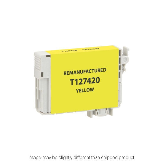 Remanufactured Epson T127420-S Extra High Yield Yellow Ink, 755 pages (ITC RPLEPT127420R)