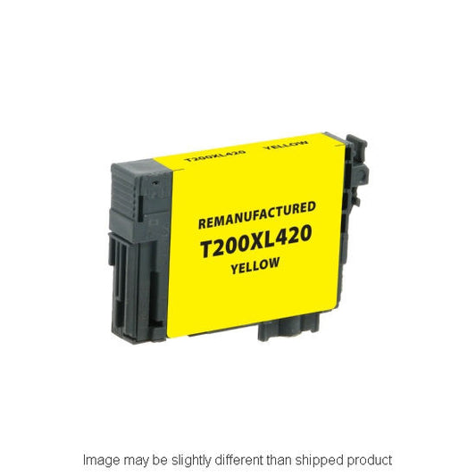 Remanufactured Epson T200XL420 High Yield Yellow Ink, 550 pages, OEM T200XL420S (ITC RPLEPT200XL420R)