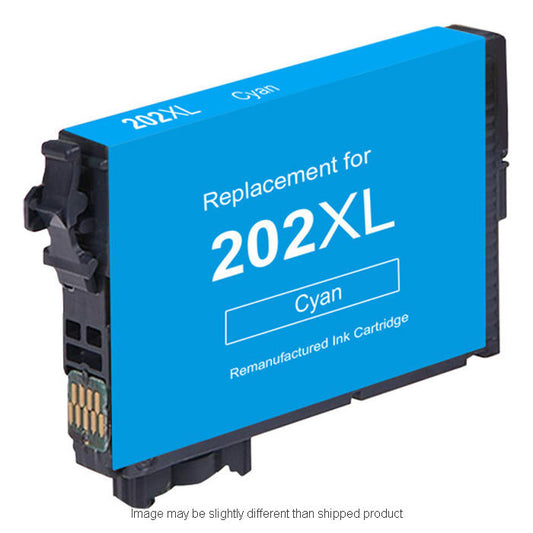 Remanufactured Epson T202XL220 High Yield Cyan Ink, 470 pages, OEM T202XL220S (ITC RPLEPT202XL220R)