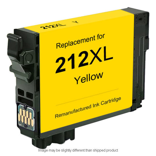 Remanufactured Epson T212XL420 High Yield Yellow Ink, 350 pages, OEM T212XL420S (ITC RPLEPT212XL420R)