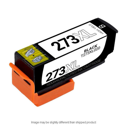 Remanufactured Epson T273XL020 High Yield Black Ink, 500 pages, OEM T273XL020S (ITC RPLEPT273XL020R)