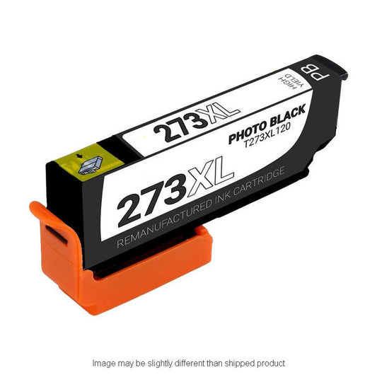 Remanufactured Epson T273XL120 High Yield Photo Black Ink, OEM T273XL120S (ITC RPLEPT273XL120R)