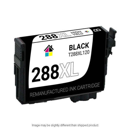 Remanufactured Epson T288XL120 High Yield Black Ink, 500 pages, OEM T288XL120S (ITC RPLEPT288XL120R)