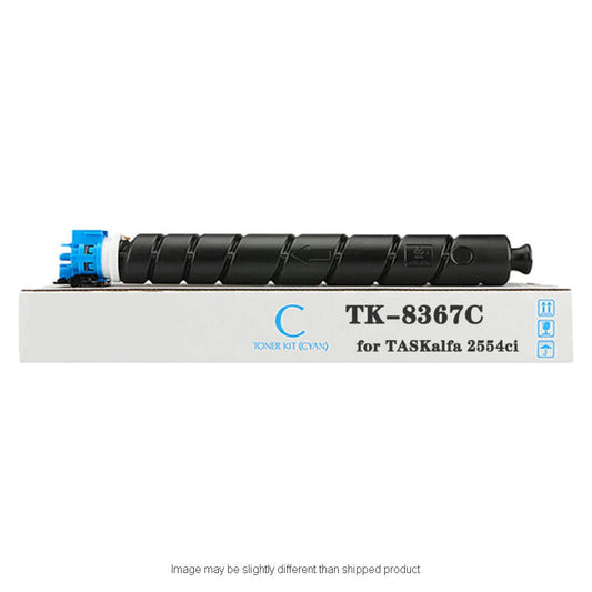 Compatible Kyocera 1T02YPCUS0 TK8367 Standard Yield Cyan Toner, 12,000 pages (ITC RPLKYTK8367C)