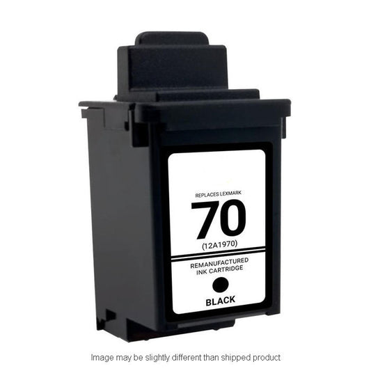 Compatible Lexmark 12A1970 #70 Standard Yield Black Ink, 600 pages (ITC RPLLX12A1970)