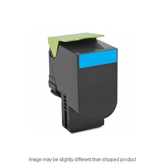 Remanufactured Lexmark 70C0H20 High Yield TAA Cyan Toner, 3,000 pages, OEM 70C0H20B (ITC RPLLX70C0H20RT)