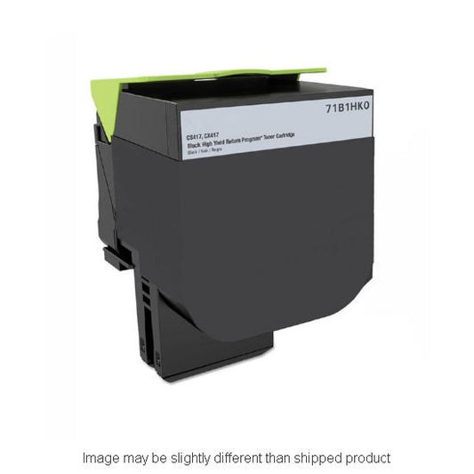 Remanufactured Lexmark 71B0H10 High Yield TAA Black Toner, 6,000 pages (ITC RPLLX71B0H10RT)