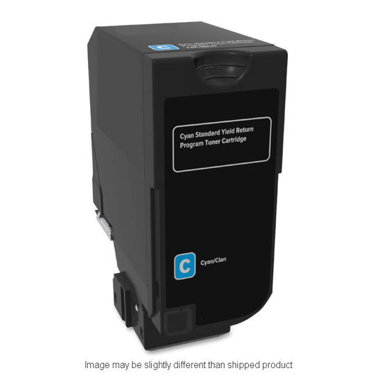 Remanufactured Lexmark 74C10C0 LW TAA Cyan Toner, 3,000 pages (ITC RPLLX74C10C0RT)