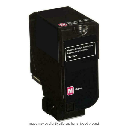 Remanufactured Lexmark 74C10M0 LW TAA Magenta Toner, 3,000 pages (ITC RPLLX74C10M0RT)