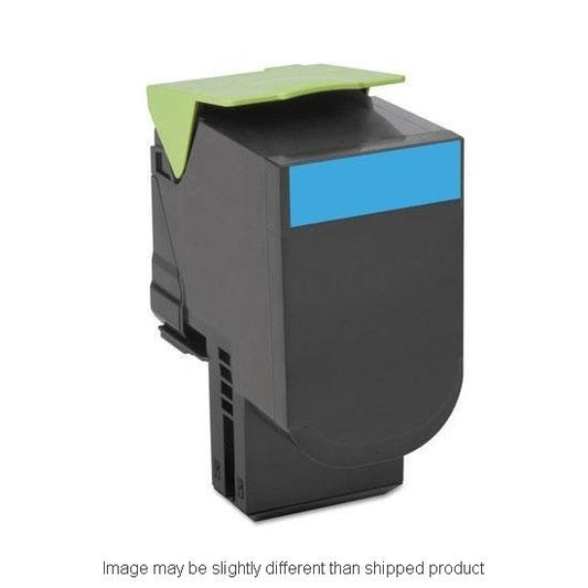 Remanufactured Lexmark 78C10C0 Standard Yield TAA Cyan Toner, 1,400 pages (ITC RPLLX78C10C0RT)