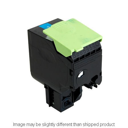 Compatible Lexmark 80C1XC0 Extra High Yield Cyan Toner, 4,000 pages (ITC RPLLX80C1XC0)