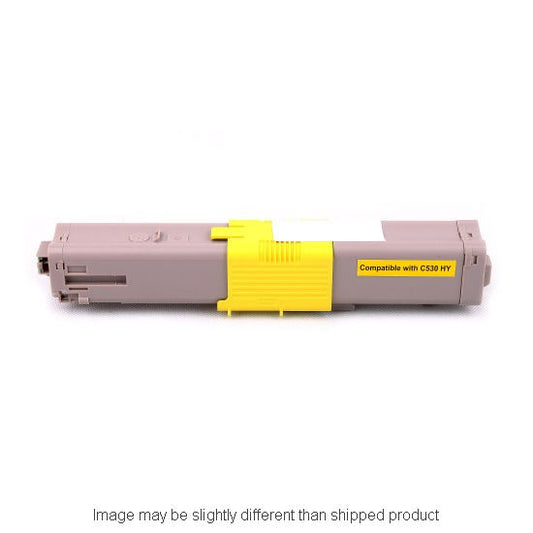 Compatible Okidata 44469701 Standard Yield Yellow Toner, 3,000 pages (ITC RPLOK44469701)
