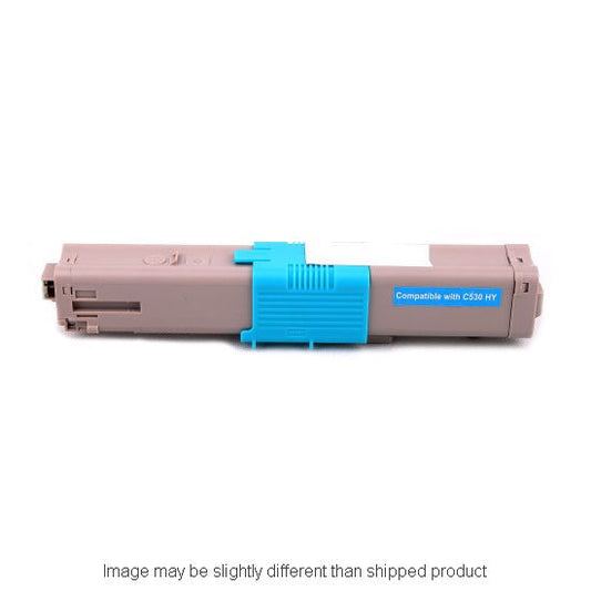 Compatible Okidata 44469703 Standard Yield Cyan Toner, 3,000 pages (ITC RPLOK44469703)