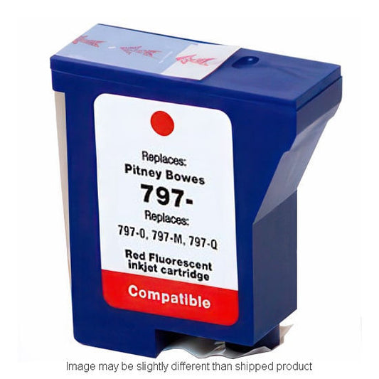 Compatible Pitney Bowes 7970 Fluorescent Red Ink, 600 pages (ITC RPLPB7970)