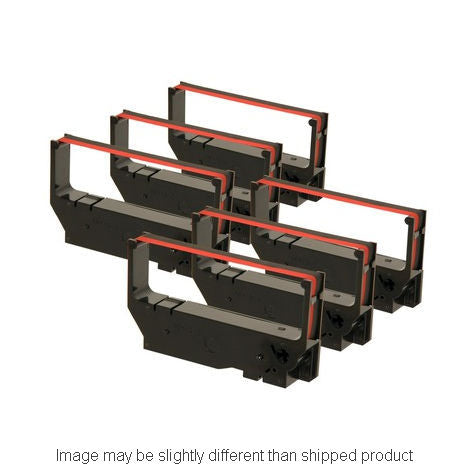 Compatible Star Micronics RC-200BR POS 6-BLACK/RED Nylon Ribbon (ITC RPLSRSP200BR6P)