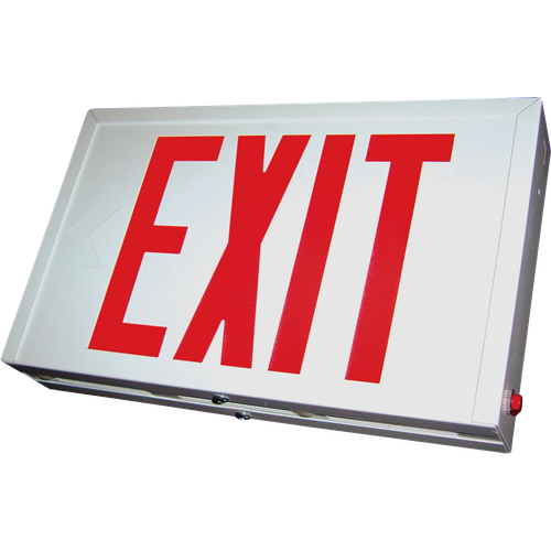 Best Lighting Steel LED Exit 2-FACE Red BB (SXTEU2RWEM)