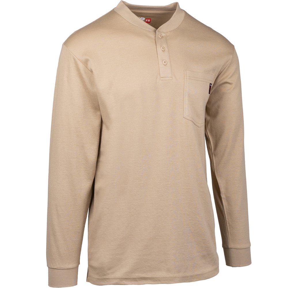 PIP AR/FR Lsleeve HENLEY-10.6 CAL/CM2 TAN M