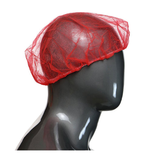 PIP SBP Bouffant 9GSM 24" RED, 1000/Case