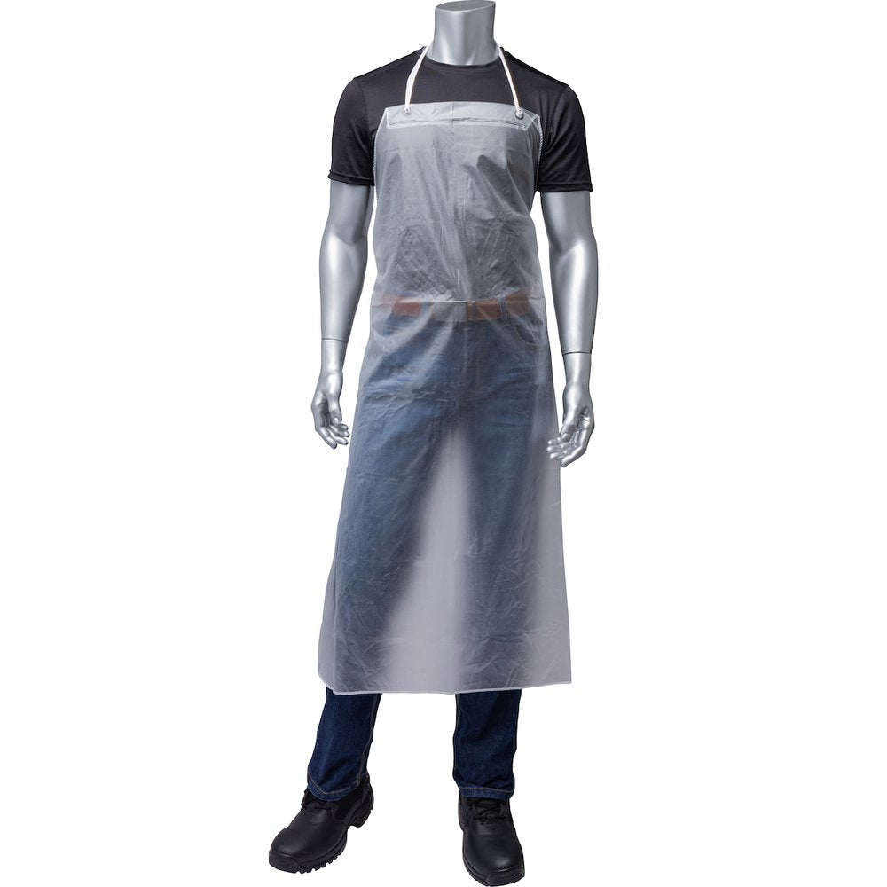 PIP 8 MIL 35X45" Edge Apron-clear, 12 Pairs/Dozen