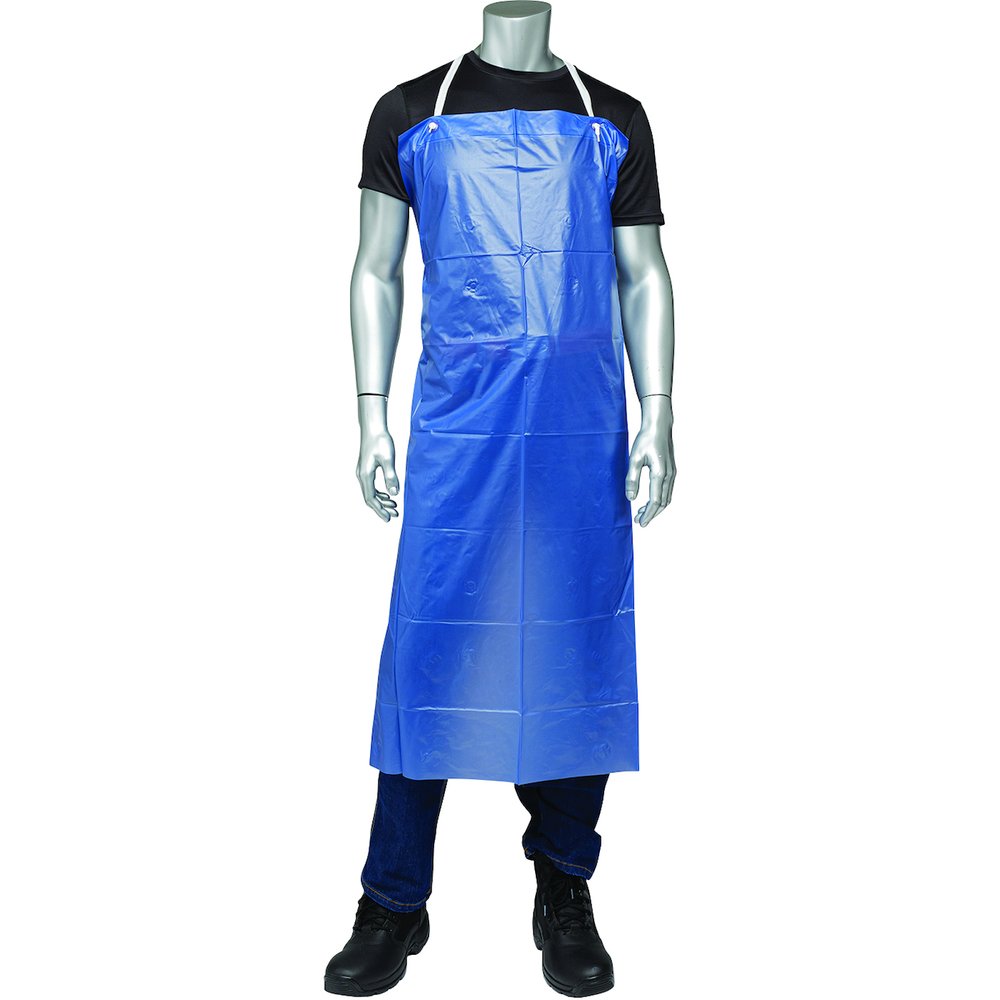 PIP 6 MIL 35X48" RAW Edge Apron-, 72 Pairs/Case