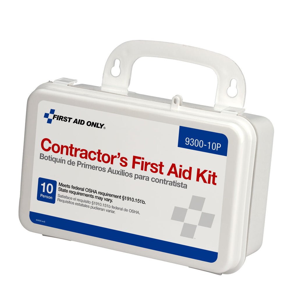 First Aid Only 10 Person OSHA Contractor First Aid Kit, Plastic Case