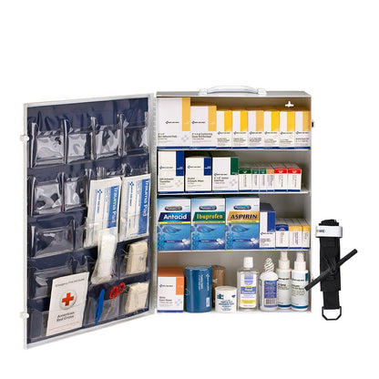 First Aid Only 150 Person ANSI B 4 Shelf First Aid Cabinet, ANSI 2021 Compliant