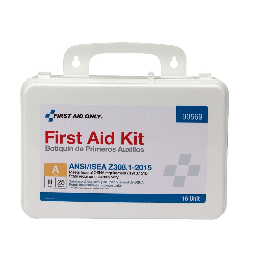 First Aid Only 16 Unit 25 Person ANSI A First Aid Kit, ANSI 2015 Compliant